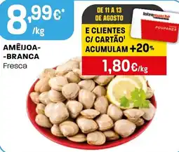 Intermarché Amêijoa branca fresca promoção