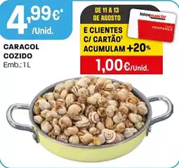 Intermarché Caracol cozido promoção