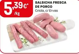 Intermarché Salsicha fresca de porco promoção