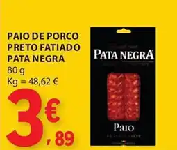 E.Leclerc Paio de porco preto fatiado pata negra promoção