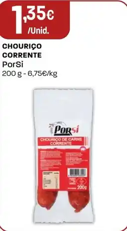 Intermarché Chourico corrente porsi promoção