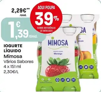 Intermarché Iogurte líquido Mimosa promoção