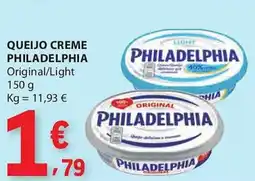 E.Leclerc Queijo creme philadelphia promoção