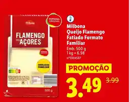 Lidl Milbona Queijo Flamengo Fatiado Formato Familiar promoção