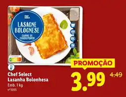 Lidl Chef Select Lasanha Bolonhesa promoção