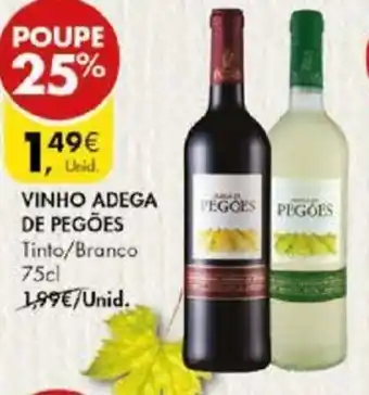 Pingo Doce Vinho Adega de Pegões 75cl promoção