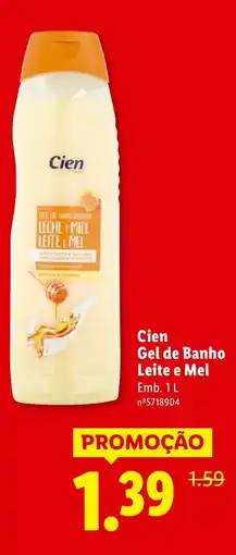Lidl Cien Gel de Banho Leite e Mel promoção