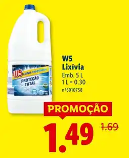 Lidl W5 Lixívia promoção