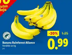 Lidl Banana Rainforest Aliance promoção