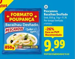 Lidl Pescanova Bacalhau Desfiado promoção