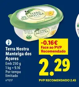 Lidl Terra Nostra Manteiga dos Açores promoção