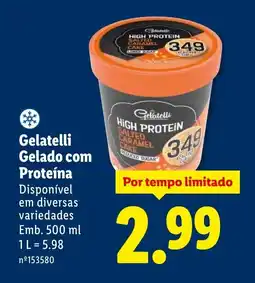 Lidl Gelatelli Gelado com Proteína promoção