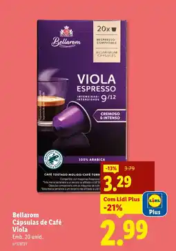 Lidl Bellarom Cápsulas de Café Viola promoção