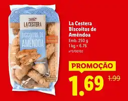 Lidl La Cestera Biscoitos de Amêndoa promoção