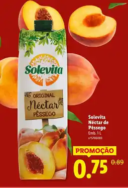 Lidl Solevita Néctar de Pêssego promoção