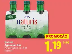 Lidl Naturis Água com Gás promoção