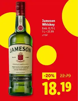 Lidl Jameson Whiskey promoção