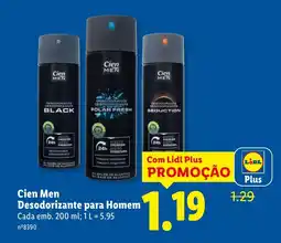 Lidl Cien Men Desodorizante para Homem promoção