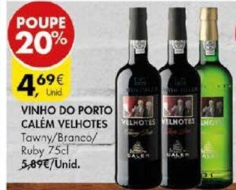 Pingo Doce Vinho do Porto Calém Velhotes 75cl promoção