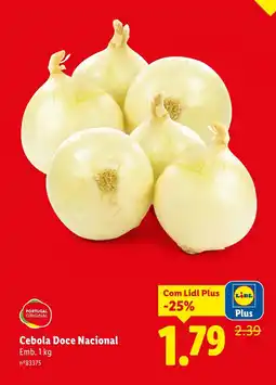 Lidl Cebola Doce Nacional promoção