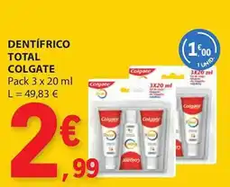 E.Leclerc Dentífrico total colgate promoção