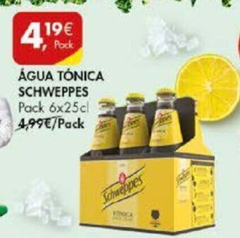 Pingo Doce Água Tónica Schweppes 6x25cl promoção