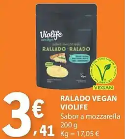 E.Leclerc Ralado vegan violife promoção
