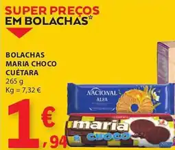 E.Leclerc Bolachas maria choco cuétara promoção