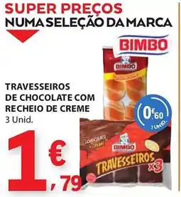 E.Leclerc Travesseiros de chocolate com recheio de creme promoção