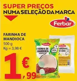 E.Leclerc Farinha de mandioca promoção