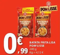 E.Leclerc Batata frita lisa pom'lisse promoção