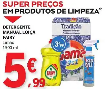 E.Leclerc Detergente manual loiça fairy promoção