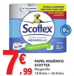E.Leclerc Papel higiénico scottex promoção