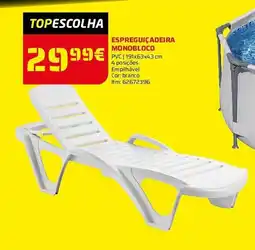 Bricomarché Espreguiçadeira monobloco promoção