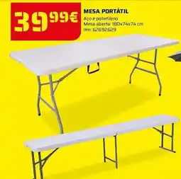 Bricomarché Mesa portátil promoção