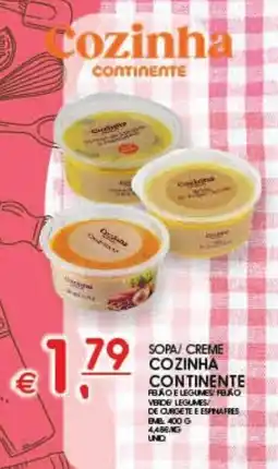 Meu Super Sopa/ creme cozinha continente promoção