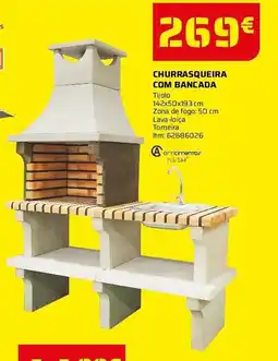 Bricomarché Churrasqueira com bancada promoção