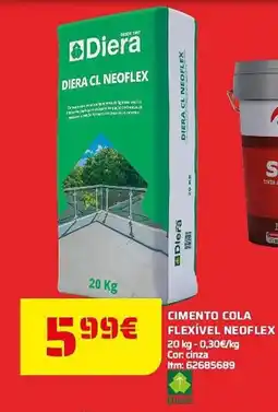 Bricomarché Cimento cola flexível neoflex promoção
