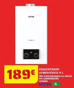 Bricomarché Esquentador atmosférico promoção