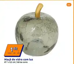 Action Maçã de vidro com luz promoção