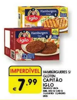 Meu Super Hamburgueres s/ glúten capitão iglo promoção