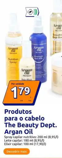 Action Produtos para o cabelo The Beauty Dept. Argan Oil promoção