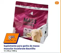 Action Suplemento para ganho de massa muscular Accelerate Baunilha promoção