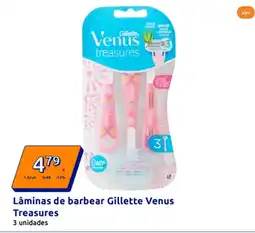 Action Lâminas de barbear Gillette Venus Treasures promoção