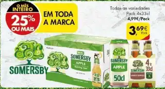 Pingo Doce Somersby Pack 4x33cl promoção