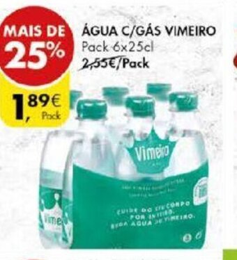 Pingo Doce Água C/Gás Vimeiro 6x25cl promoção