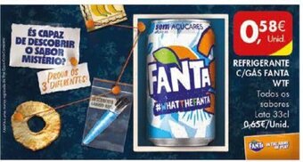 Pingo Doce Refrigerante C/Gás FANTA WTF 33cl promoção
