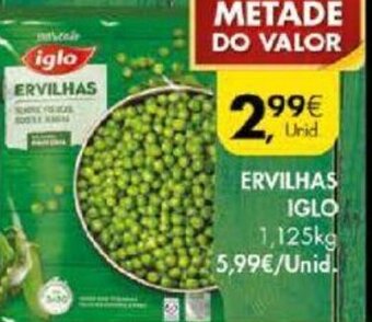 Pingo Doce Ervilhas Iglo 1,125kg promoção