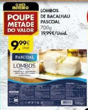 Lomboe de Bacalhau Pascoal 700g