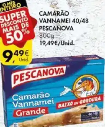 Camarão Vannamei 40/48 Pescanova 800g